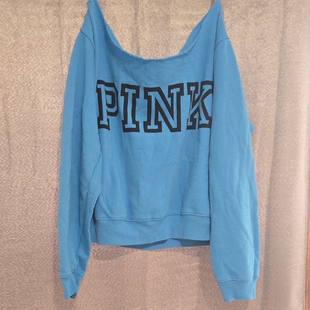 PINK Victoria's Secret Blue Sweatshirt